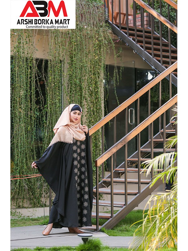 Butterfly party wear abaya-03